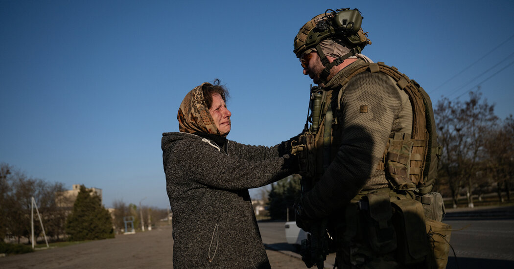 Zelensky said that Ukrainian troops entering Kherson was a historic day.