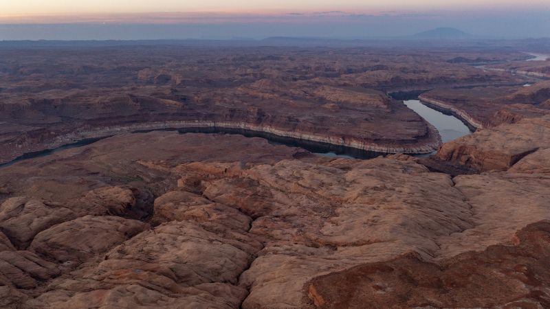 The Colorado River is at a critical point as it sinks towards a dead pool.