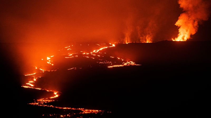 The volcano of Hawaii is active.
