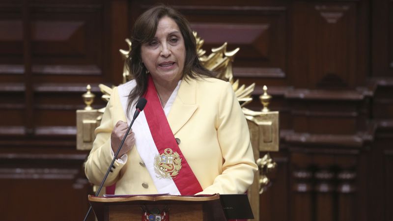 Boluarte was sworn in as the new president.