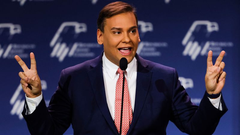 GeorgeSantos is under scrutiny for his resume discrepancies.