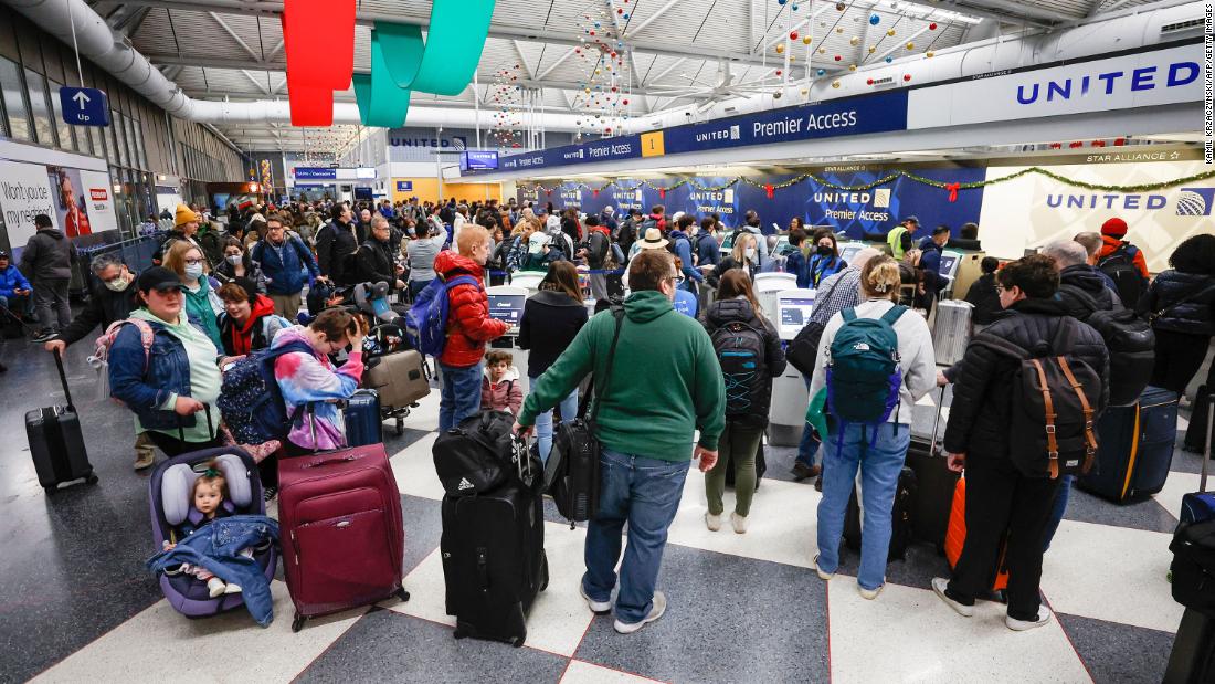 Flight cancelations on Thursday are disrupting holiday travel.