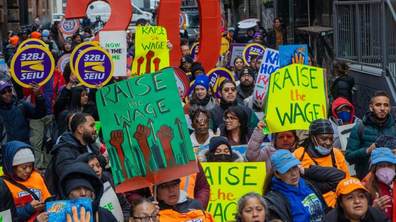 New York City was once a minimum wage leader but now lags behind.