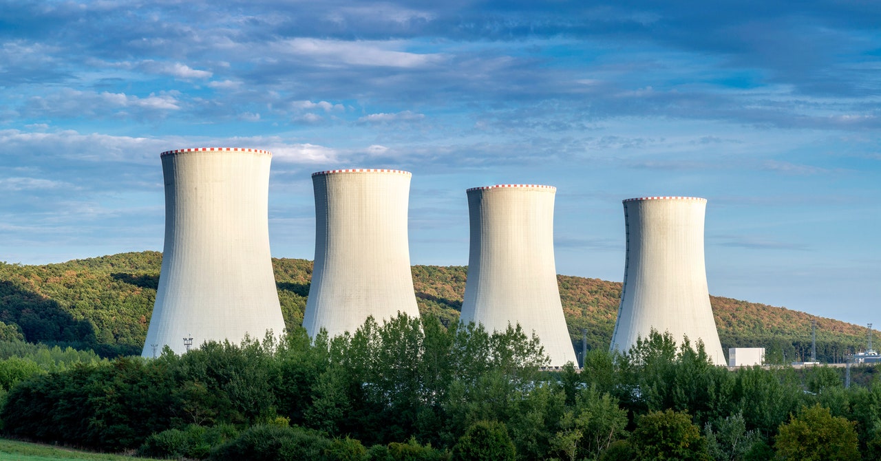 The power is off at the European nuclear plant.