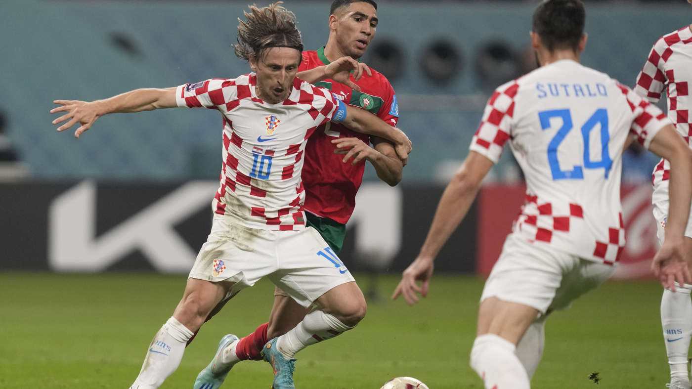 Croatia beat Morocco in the World Cup third-place match.