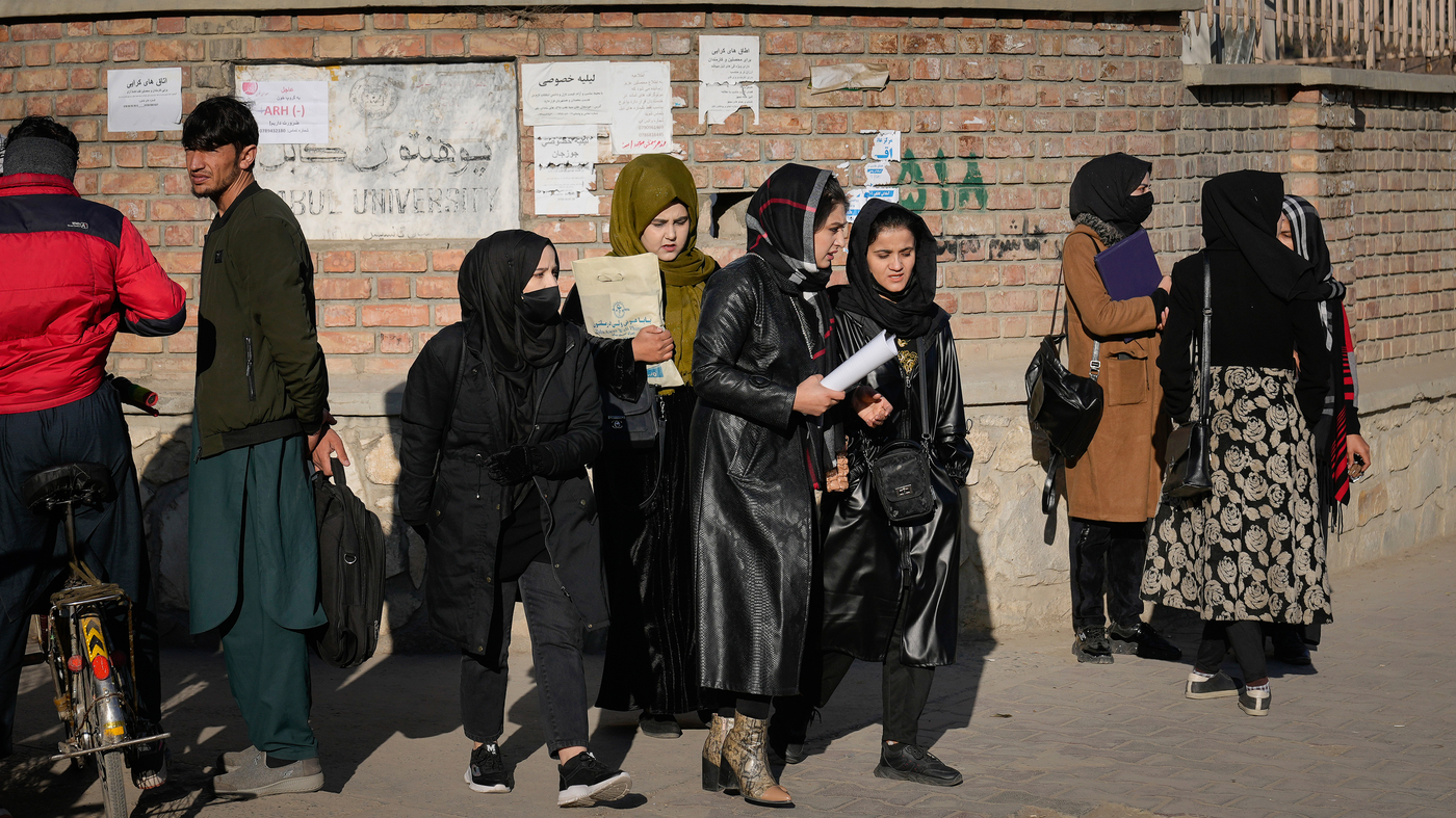 Afghan women are left with tears and anger as Taliban starts to enforce education ban.
