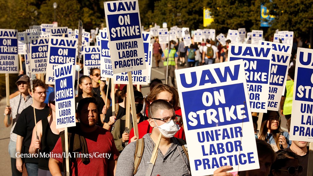 Thousands of academics in California are on strike.