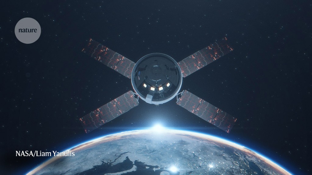 The spaceship prepares to return to Earth.