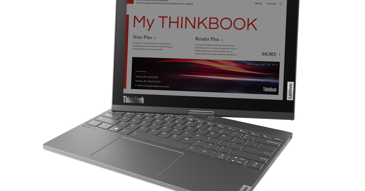 The ThinkBook Twist has E Ink, but is still halfway to my dream laptop.