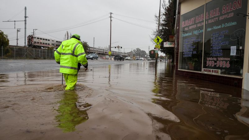 Entire Bay Area highway and many homes in northern California are closed due to flooding.