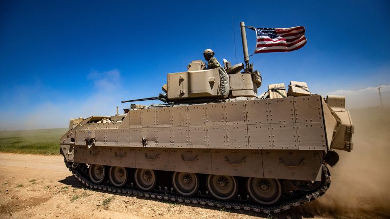 The Bradley vehicles would be sent to Ukraine as part of the aid package.