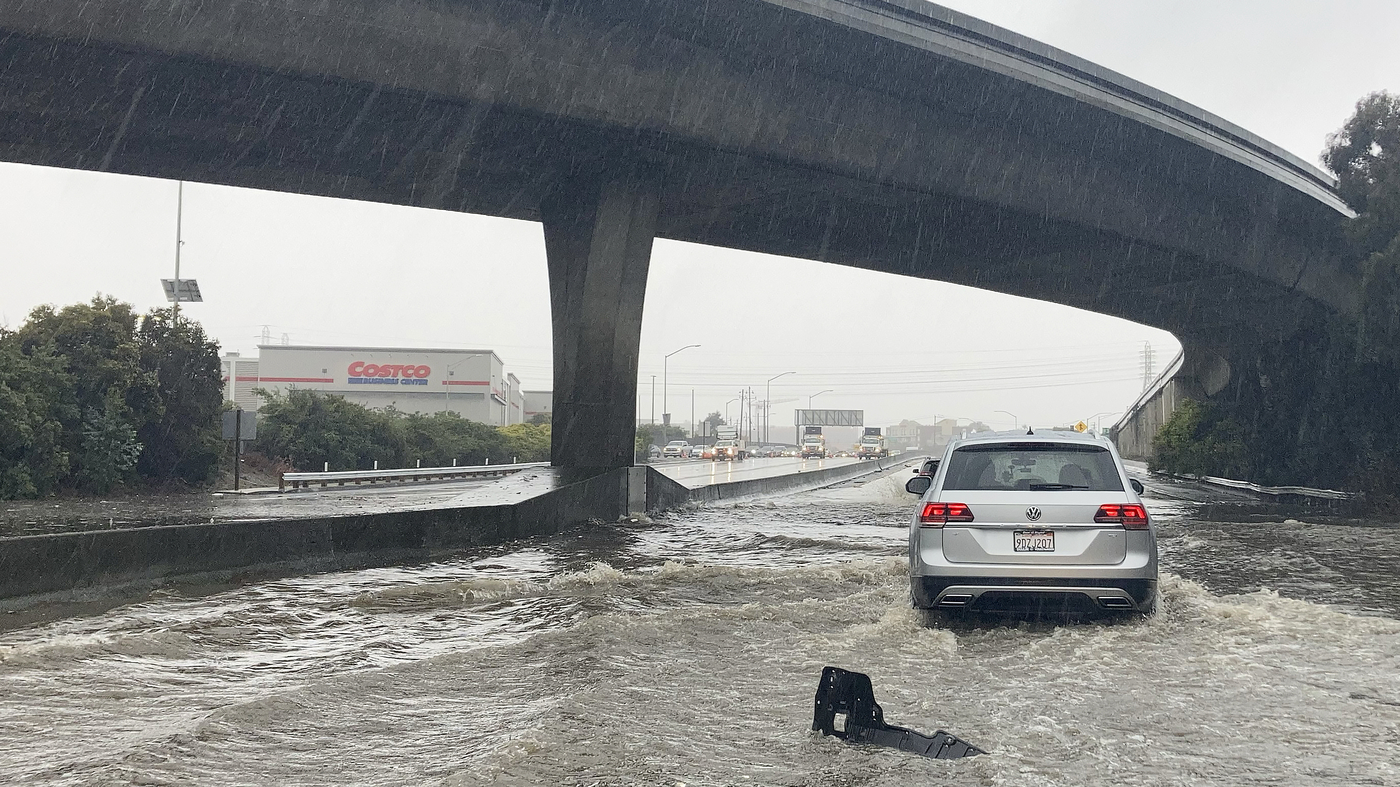 California was walloped with dangerous flooding and has forced water rescues andevacuations.