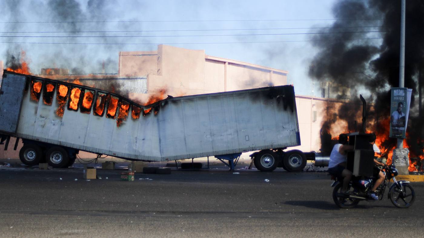 Violence has hit a Mexico Cartel stronghold as the son of El Chapo is captured.