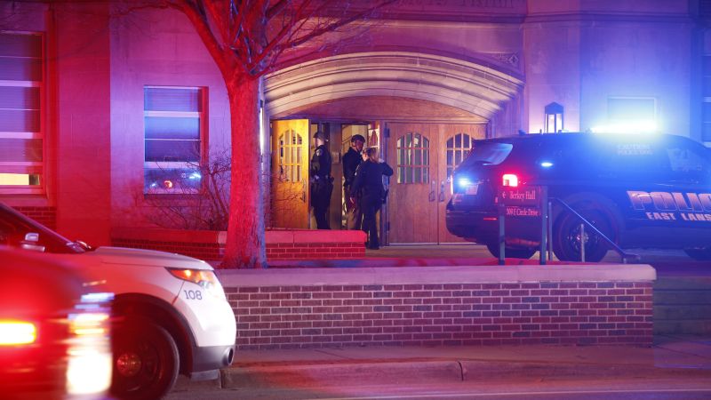 Police say that there are three people dead and the shooter is dead at Michigan State University