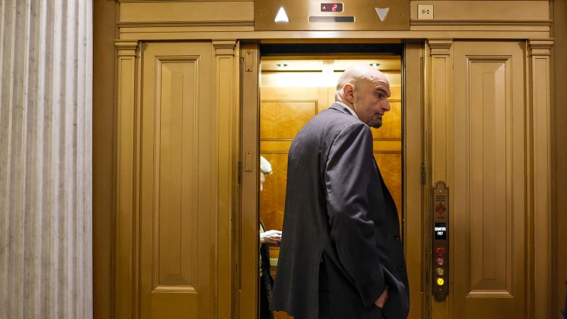The office said that John Fetterman checked himself into the hospital to get treatment for depression