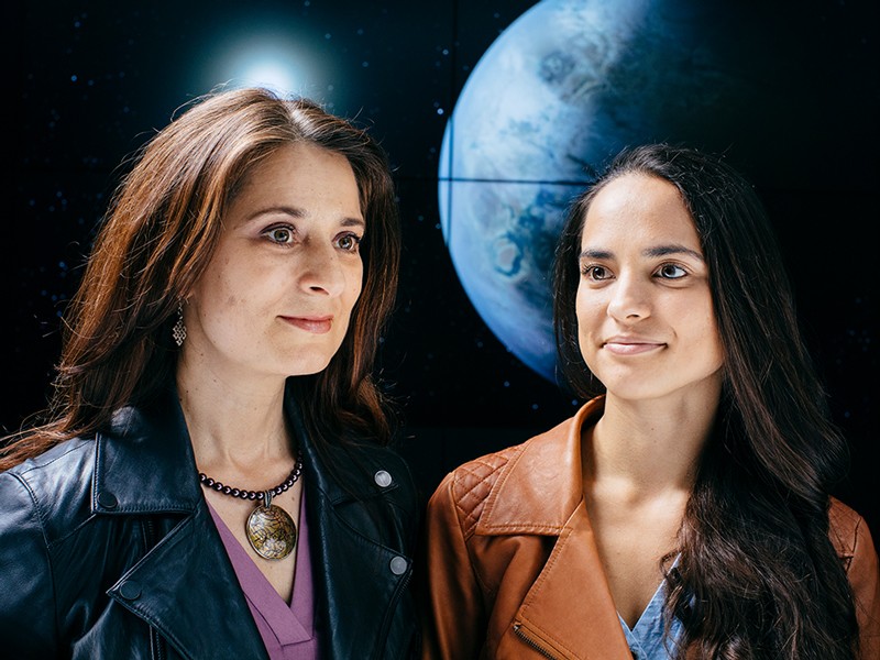 A mother and daughter are working to find new worlds