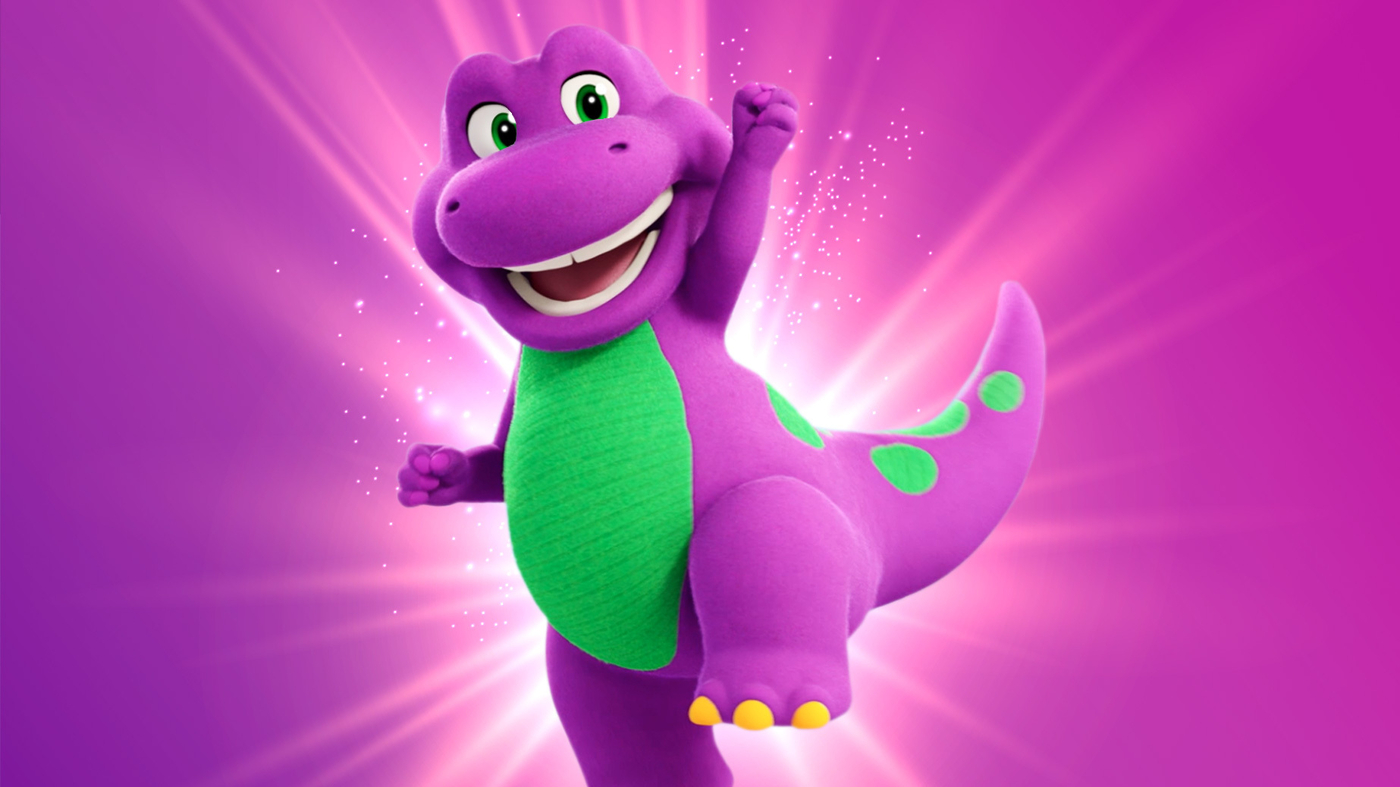 Barney the purple dinosaur has a new look