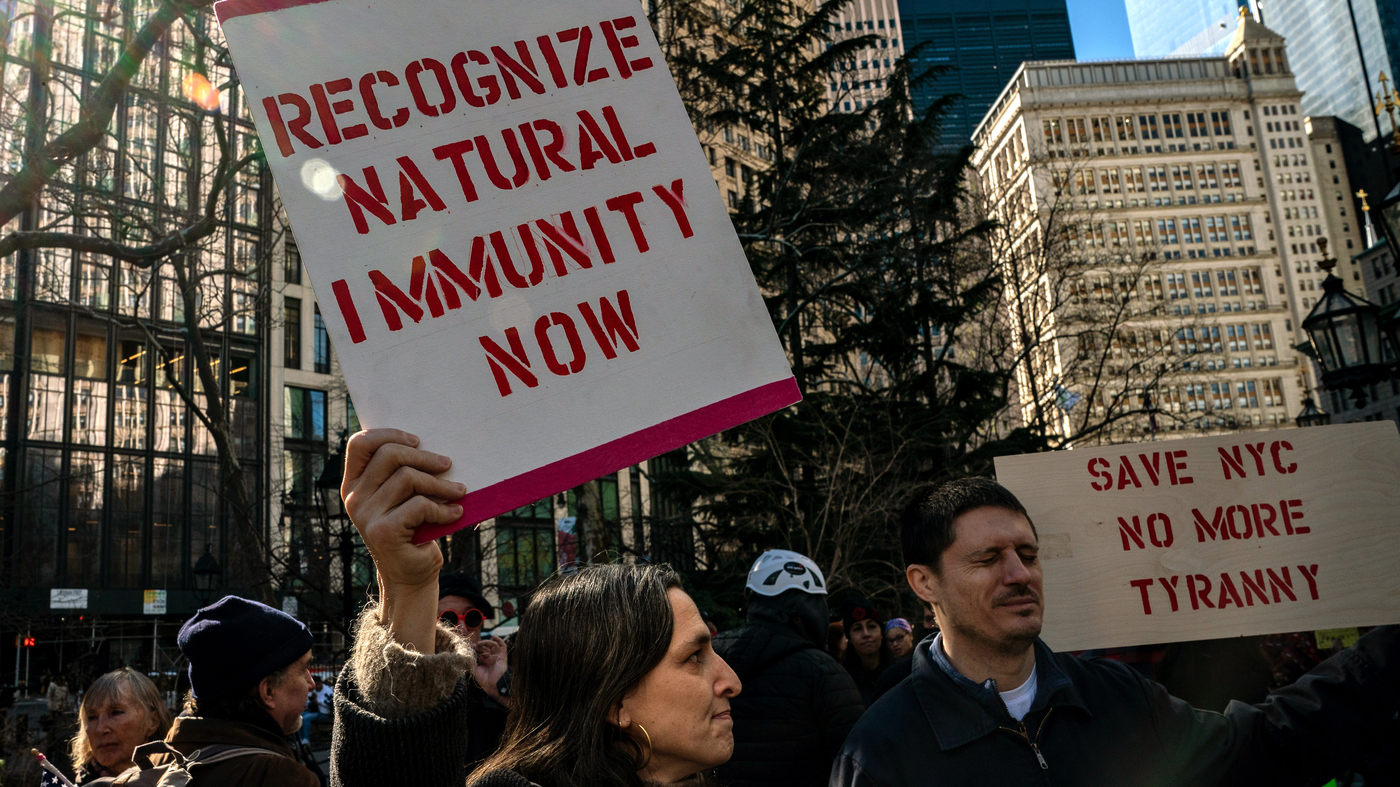 In New York City the vaccine mandate for employees of the government is being removed