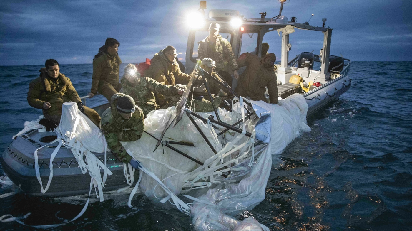 There was a search for unidentified objects that were shot down