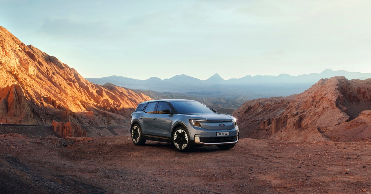 The all-electric Explorer SUV is only available in Europe