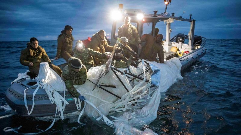 The Chinese balloon’s ‘priority sensors’ were lifted from the ocean floor