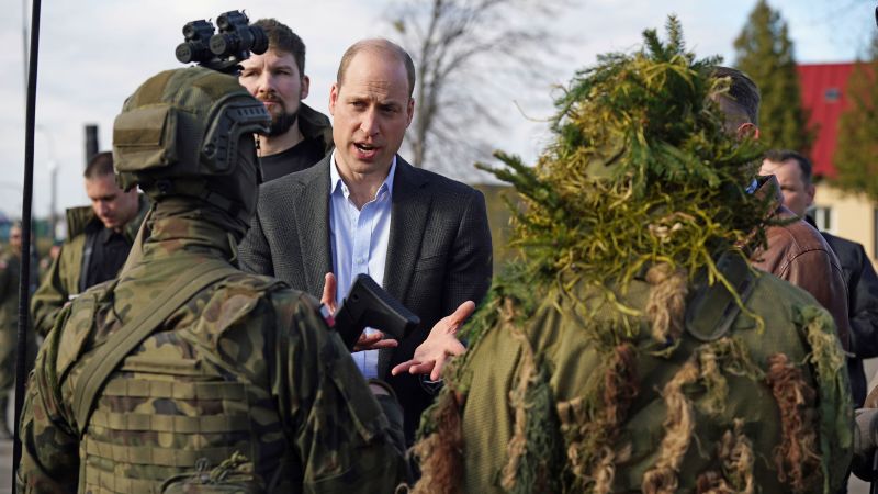 Prince William made a surprise visit to troops
