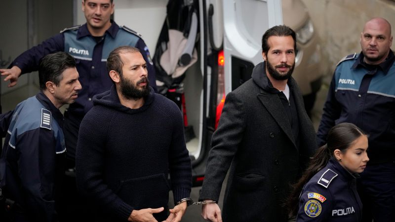 As the Romania crime probe continues, Andrew Tate will be moved to house arrest