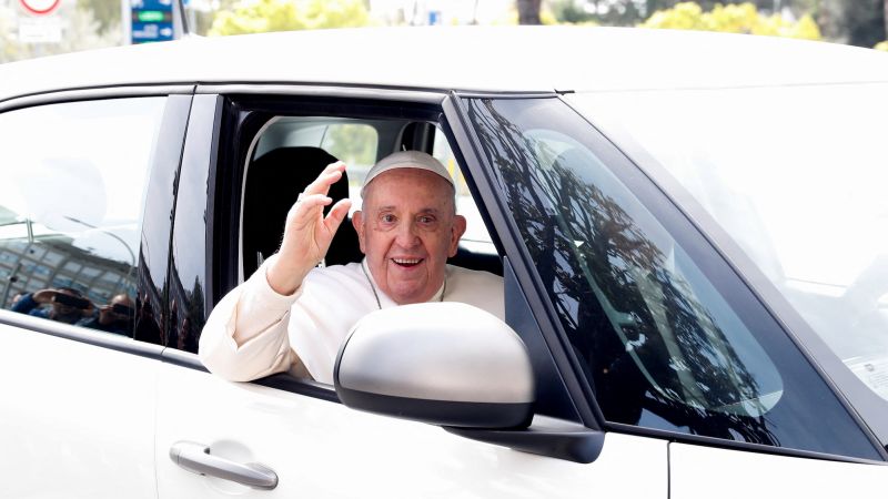 Pope Francis was discharged from the hospital after being treated for bronchitis