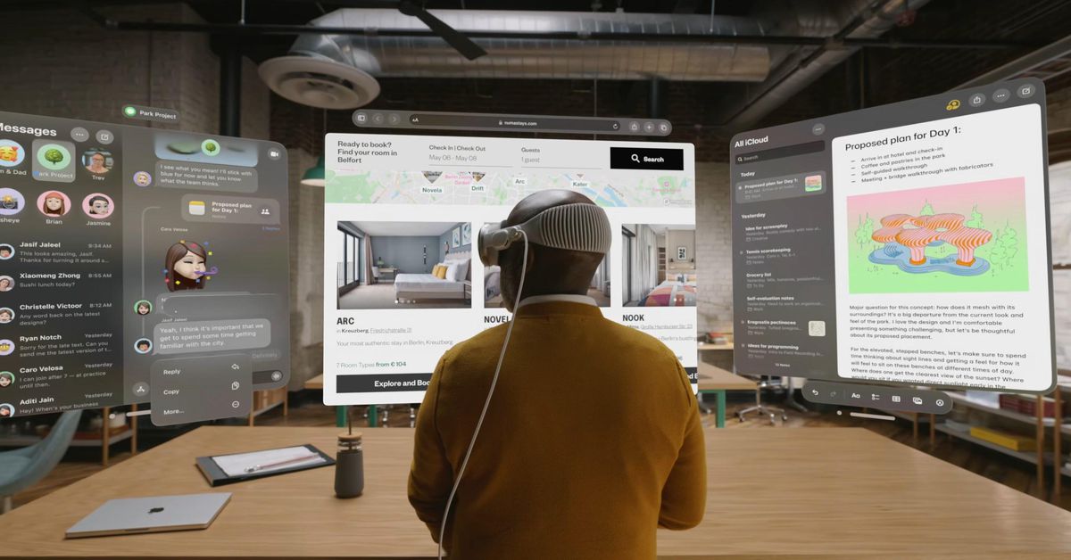 The Vision Pro headset is Apple’s first TV