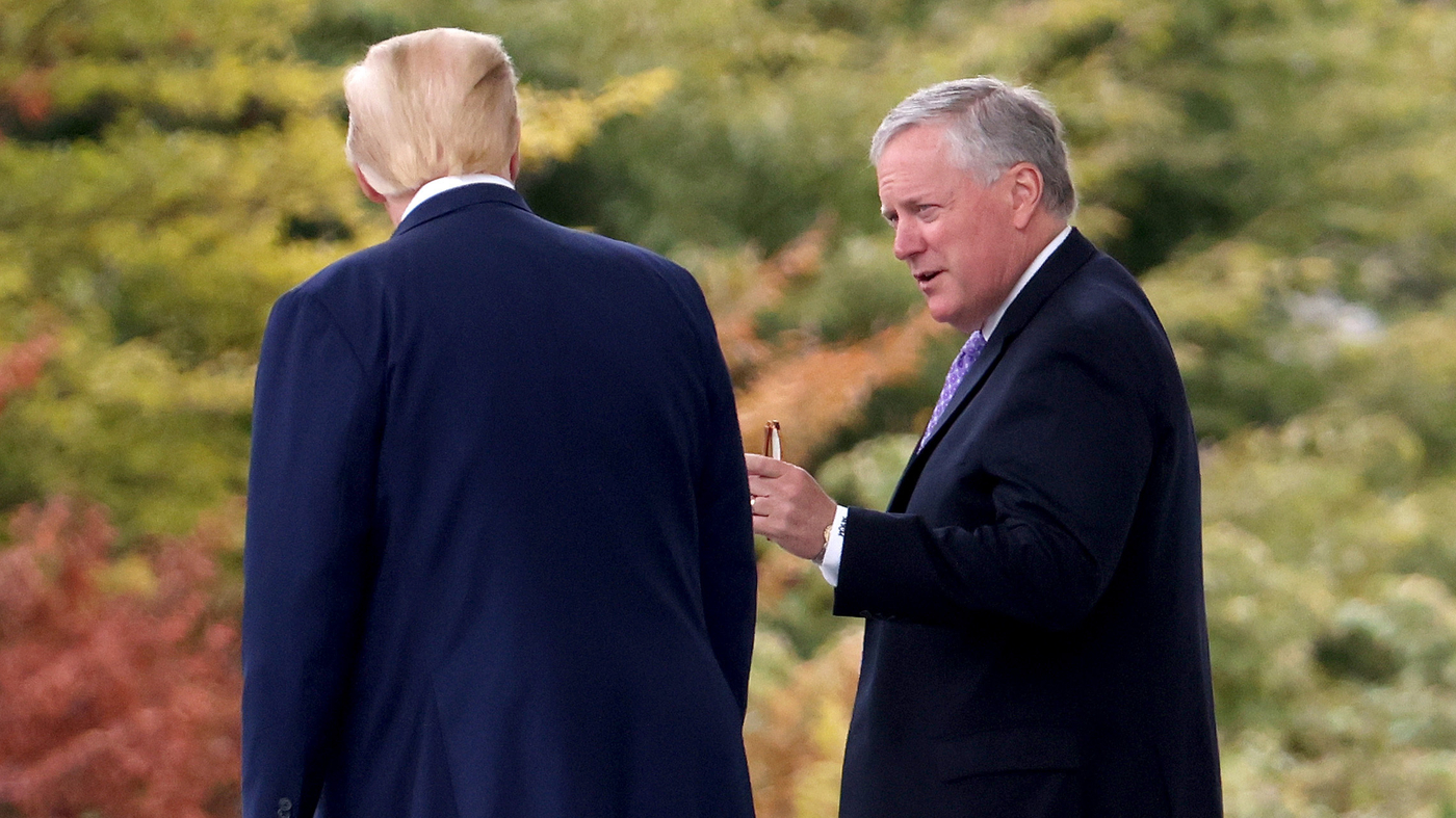 The former White House chief of staff testifies before the grand jury