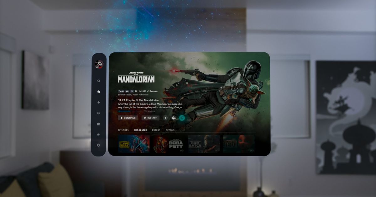 The Disney Plus and Virtual Reality sports games are coming to Apple Vision Pro