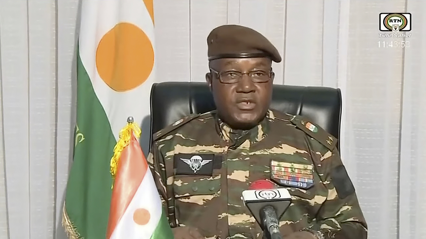 The soldiers declare a general to be the head of state