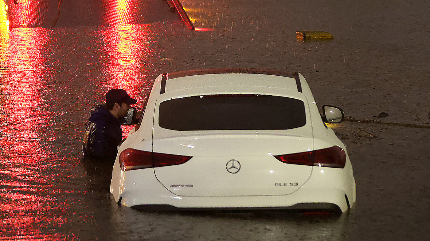 Hilary leaves southern California underwater as the rainy season gets under way