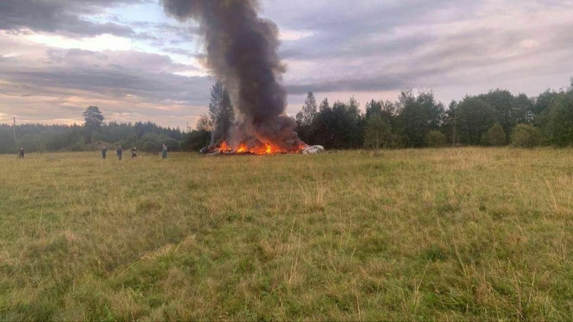 Russian officials say that the passenger list for the crashed plane was for Prigozhin, the boss of the company