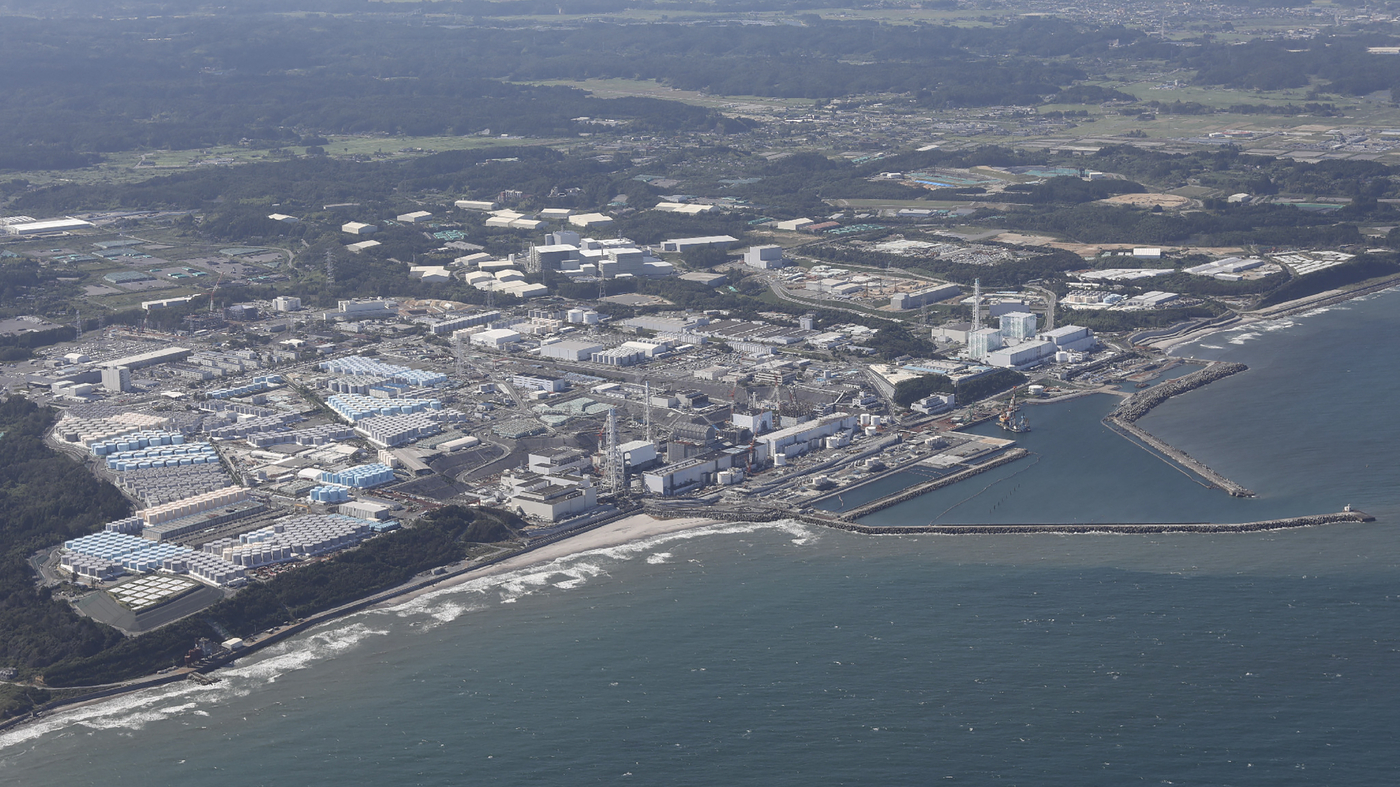The water at the nuclear power plant is being released with treated radioactive water