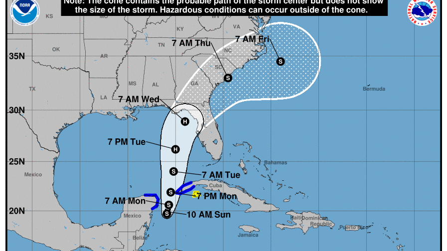 It is projected to become a major Hurricane before hitting Florida
