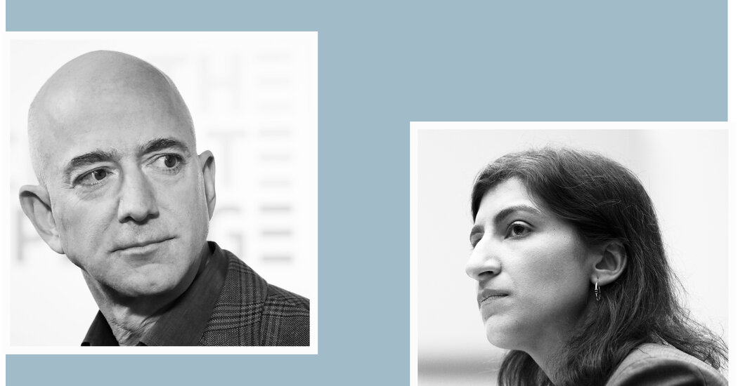 This is a big tech’s real cage match, between Jeff Bezos and Lina Khan