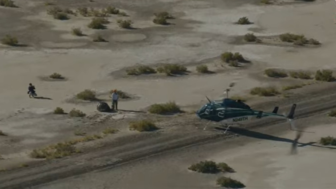 NASA asteroid sample capsule lands safely in Utah