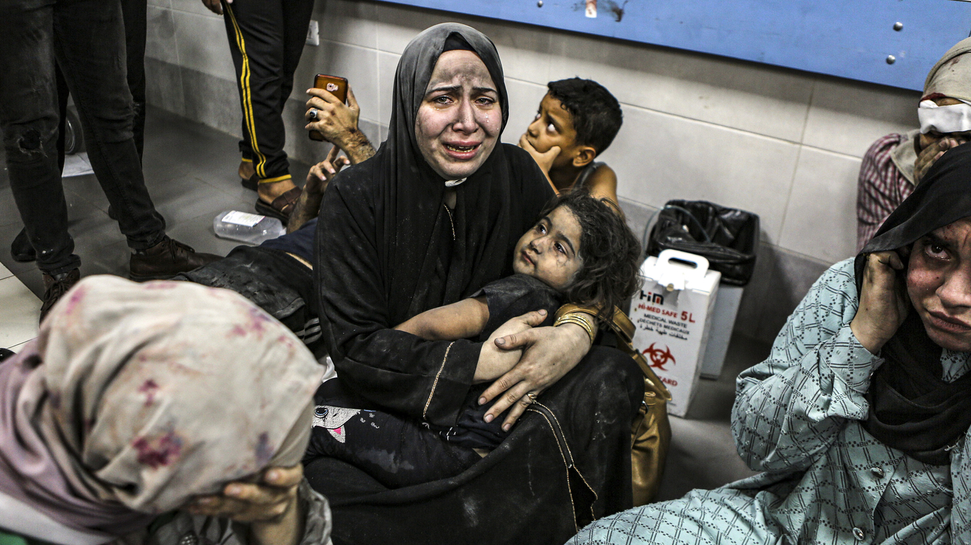 Following the Gaza hospital blast, protests erupt for Palestinians from Amman to D.C