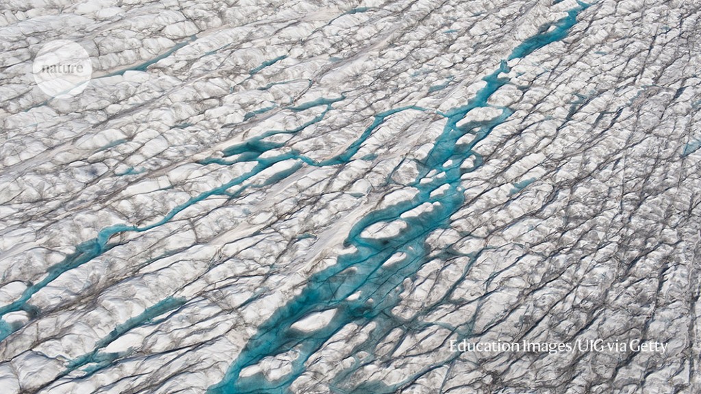 The massive ice sheet in Greenland is starting to melt