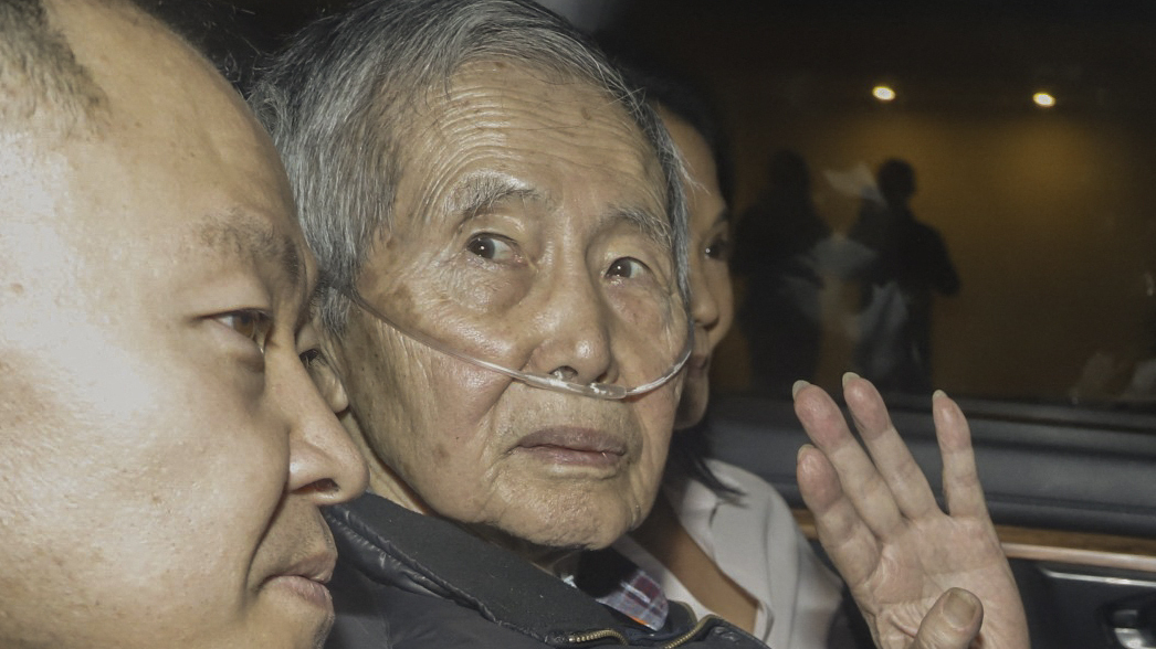 Fujimori was freed from prison on humanitarian grounds