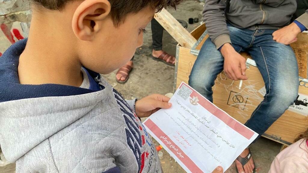 The chaotic situation in Gaza is caused by Israel’s map andevacuation messages