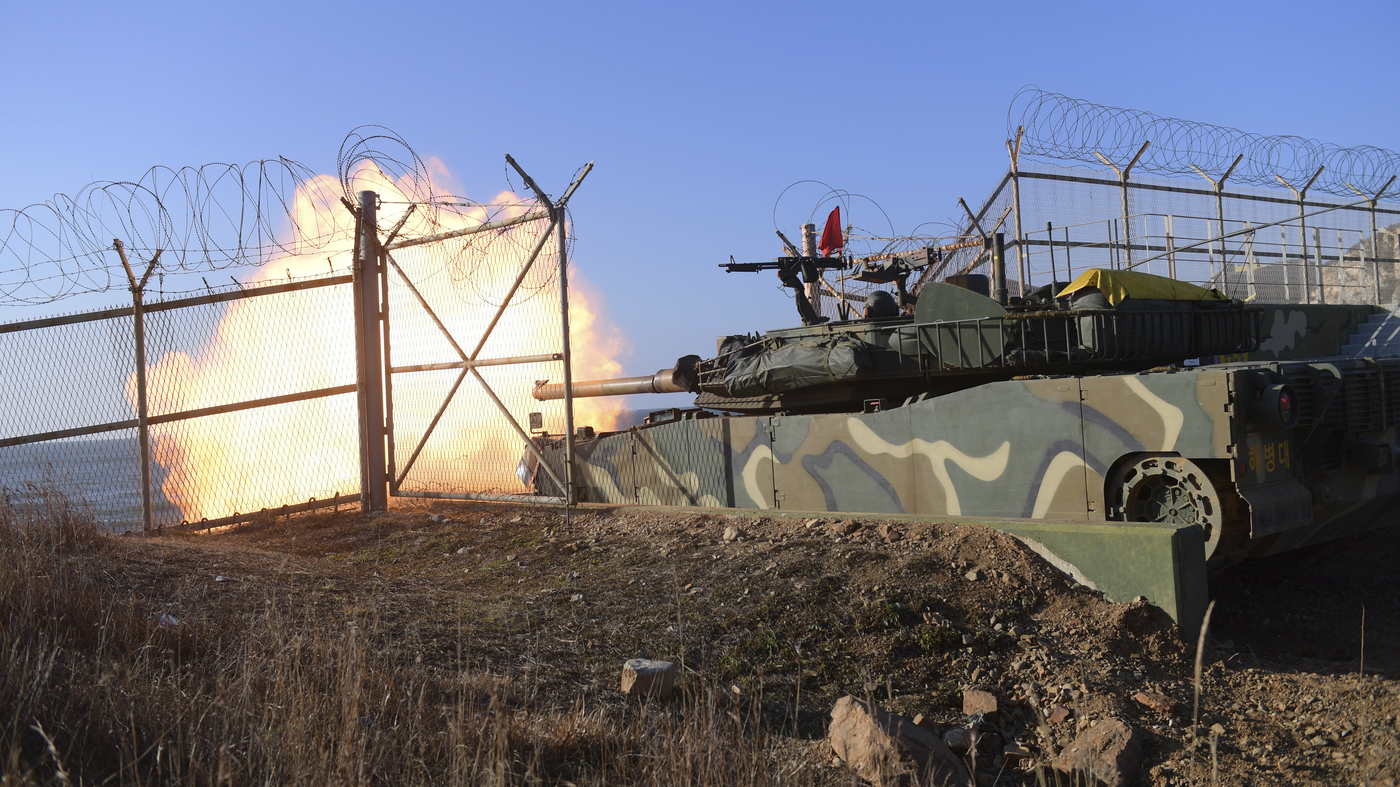 South Korea and North Korea conduct military drills near the sea boundary