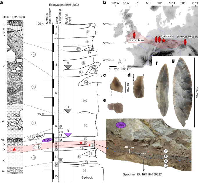 Stone tools were created by Homo sapiens around 45,000 years ago
