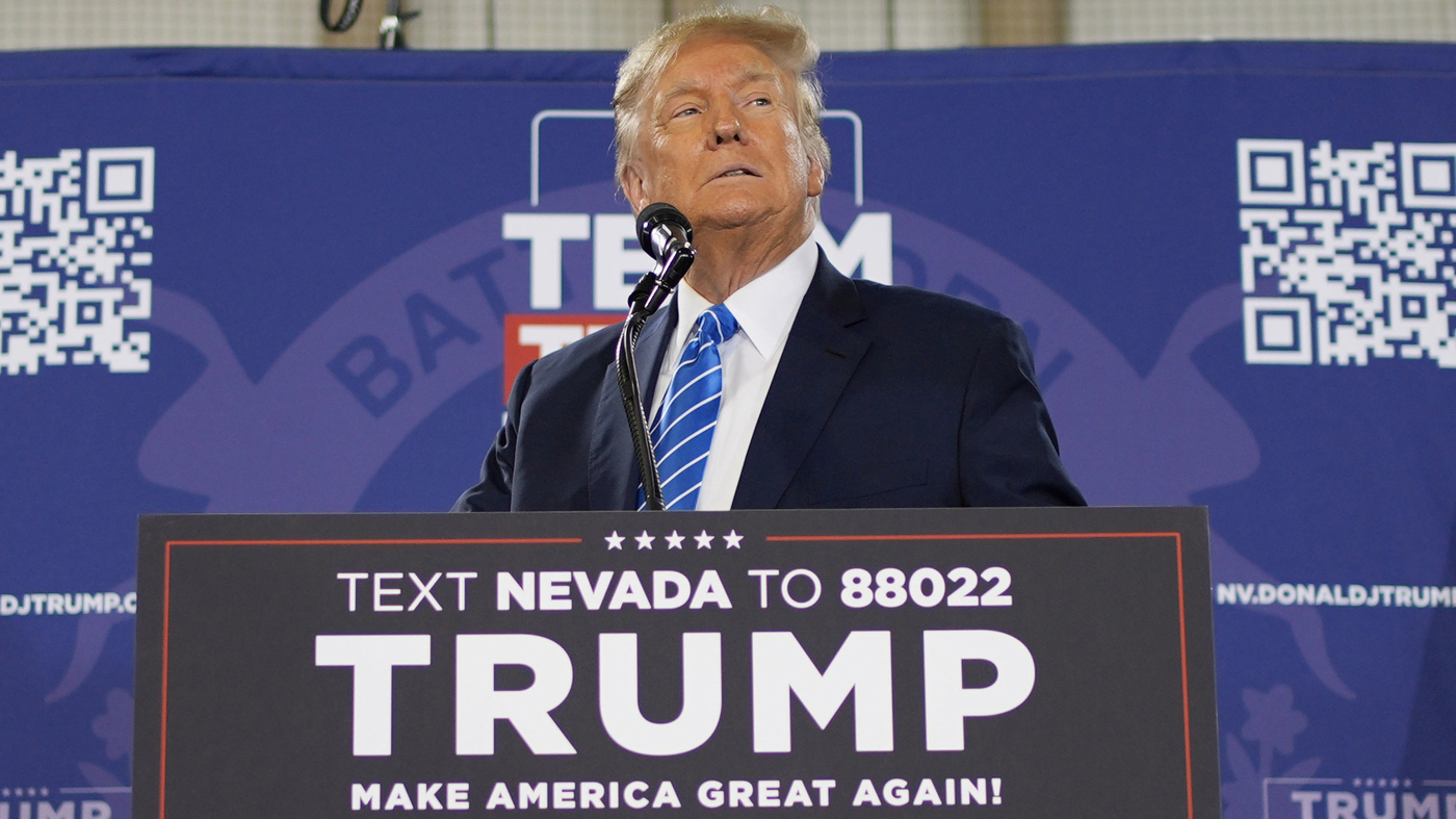 On Caucus Day in Nevada, Trump gave a speech that was all about November