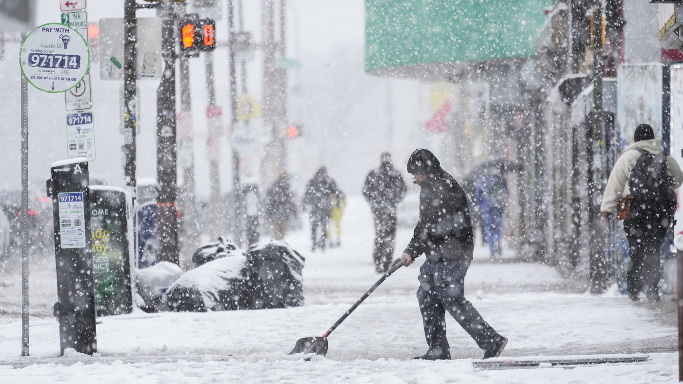 There could be snow on the ground in New York City and New England