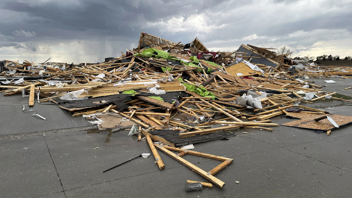 In Nebraska and Iowa, tornadoes leveled buildings and homes