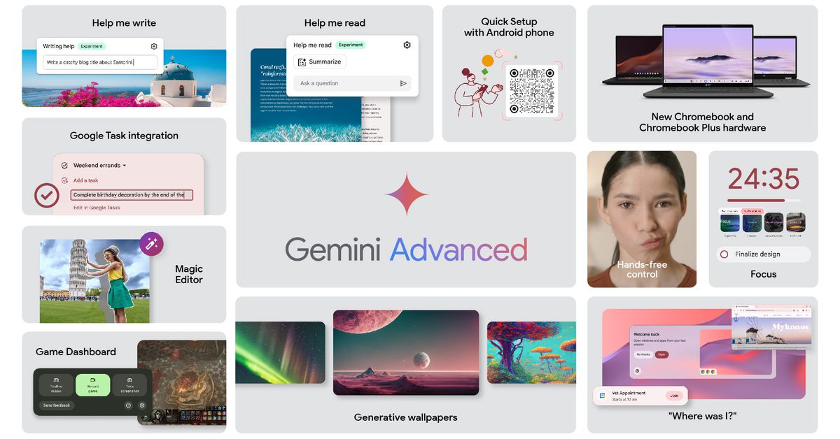 It is the turn of the Chromebooks for an artificial intelligence injection