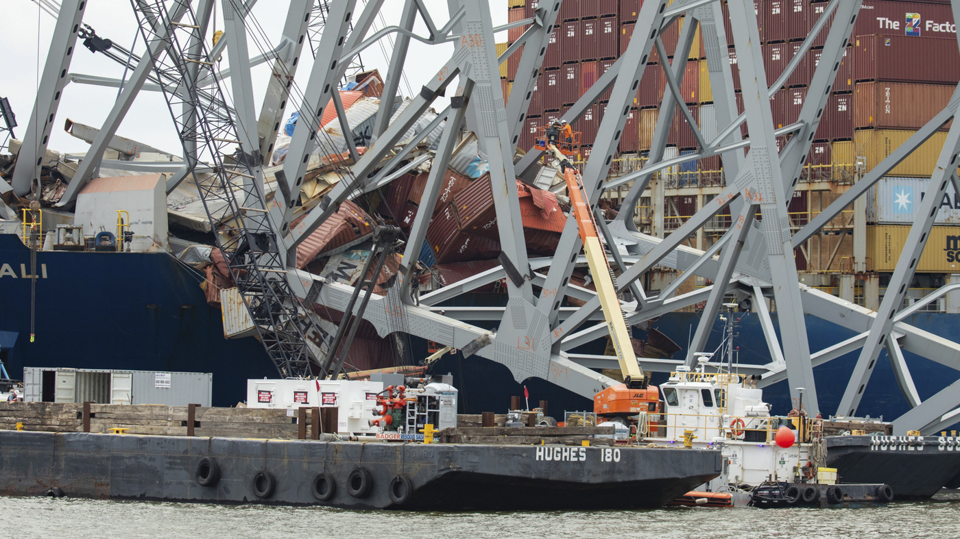 There is a plan to destroy the Baltimore bridge collapse site