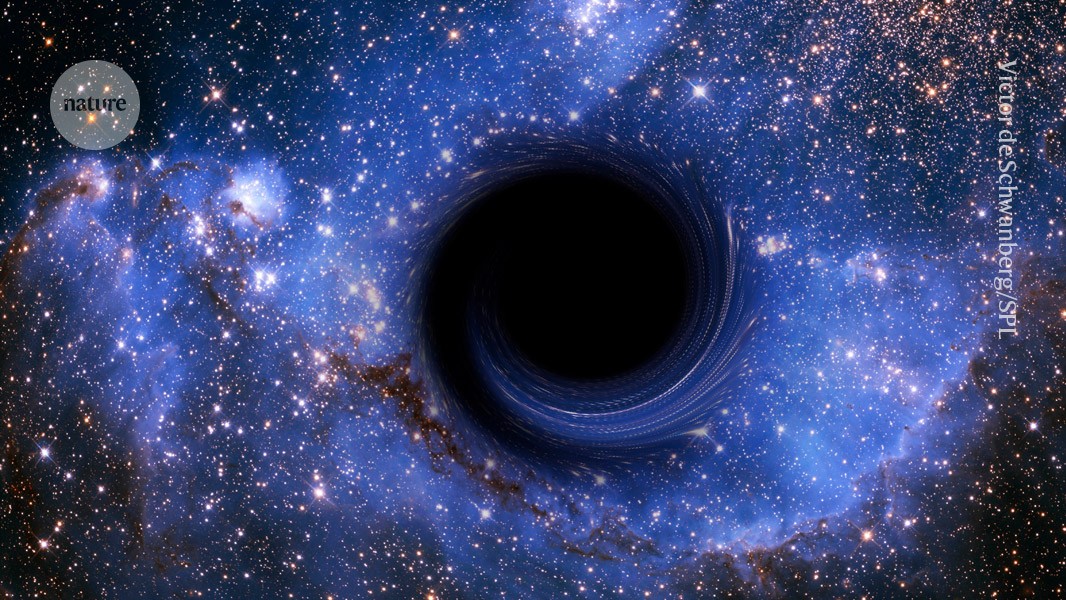 Stars are looking at a black hole